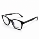 Exton T89008 Timeless Panto Eyeglasses – Matte Stealth Black | Professional Lightweight Round-Square Frames