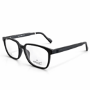 Exton Classic 941604 Premium Matte Black Eyeglasses – Suede-Touch Finish | Modern Lightweight Professional Rectangular Frames