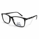 Semona "London" Edition – Slim Professional Rectangular Eyeglasses in Matte Black | Modern Minimalist Frames