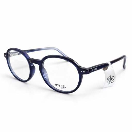 Stylish Blue Round Eyeglass Frame for Men & Women | Lightweight Designer Optical Glasses with Modern Round Shape