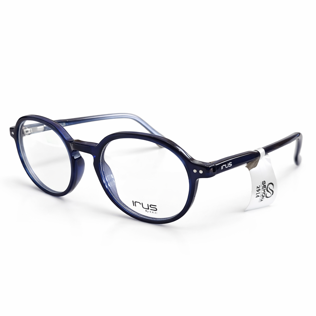 Stylish Blue Round Eyeglass Frame for Men & Women | Lightweight Designer Optical Glasses with Modern Round Shape