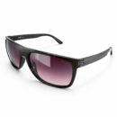 Sporty Black Wraparound Sunglasses for Men & Women | Lightweight Designer UV Protection Sunglasses with Gradient Lenses