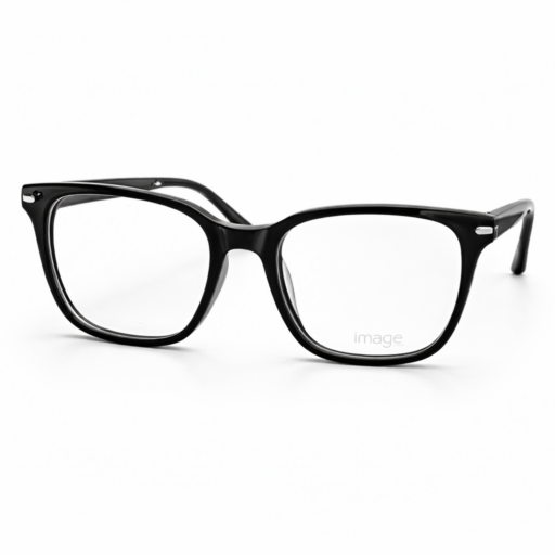 Classic Black Square Eyeglasses Frame – Lightweight Stylish Optical Frame for Men & Women