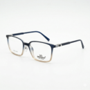 Semona 5040 Premium Matte Gradient Eyeglasses – Navy Blue to Honey Sand Ombré | Modern Lightweight Rectangular Frames