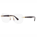 RAY-BAN FRAMES | MATTE ARISTA FRAME ( 0RX6504I | IRREGULAR | GOLD FRAME | CLEAR LENS )