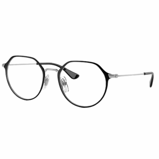 RAY-BAN JUNIOR RY 1058 - 4064 BLACK ON SILVER | EYEGLASSES JUNIOR UNISEX